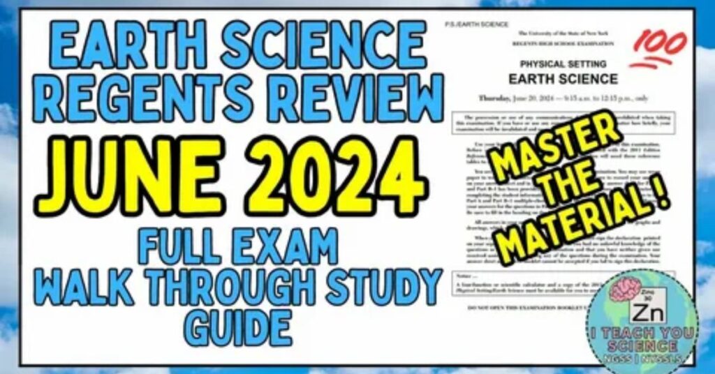 Schedule for NYS Regents Exams June 2024